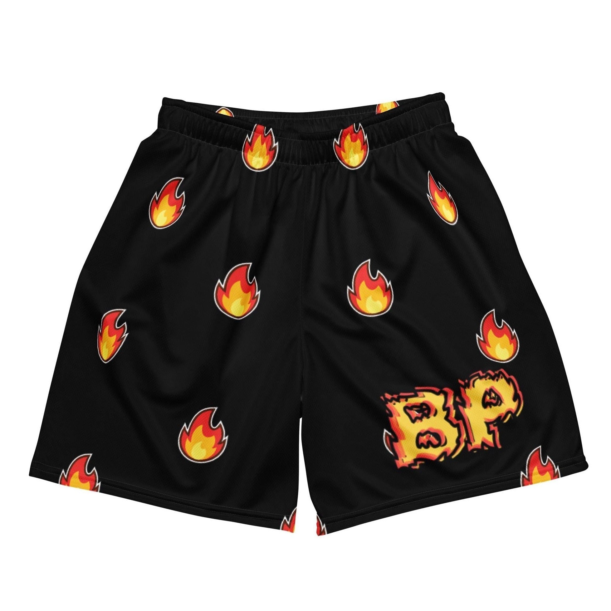 Fuel Your Fire Black Mesh Shorts - Premium Shorts from Bad Product  - Just $31.50! Shop now at Bad Product 