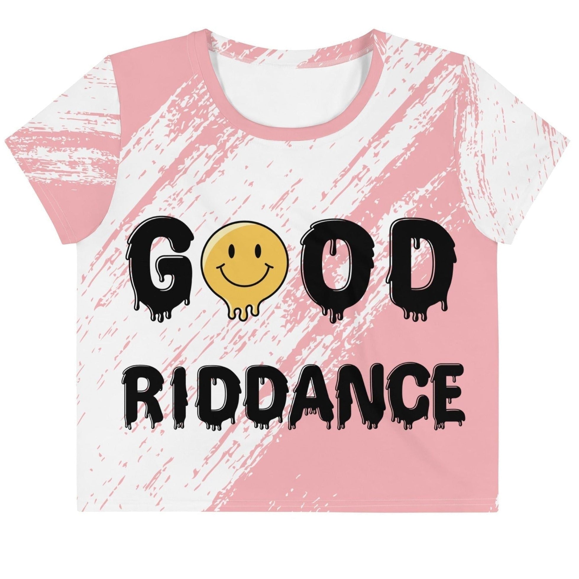 Good Riddance Crop Pink - Premium Crop Top from Bad Product  - Just $30! Shop now at Bad Product 