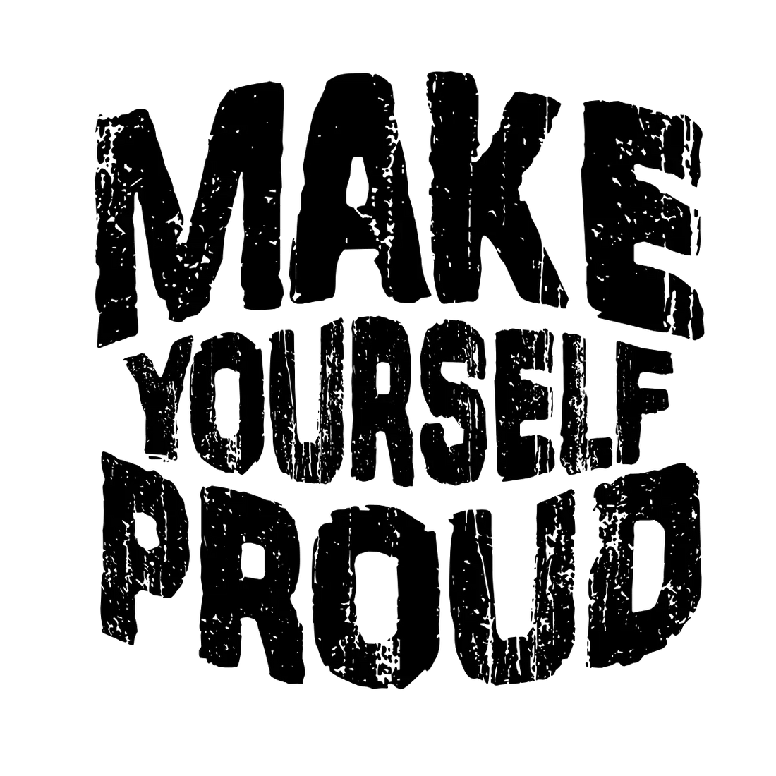 Make Yourself Proud: A Graphic Tee That Will Inspire You to Achieve Greatness - Bad Product