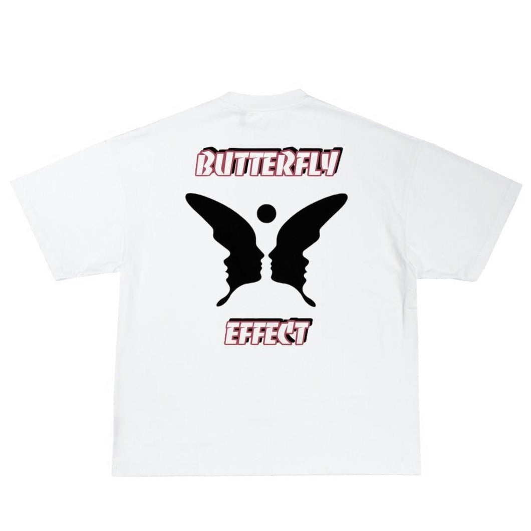 Butterfly Effect Tee - White / S - T-Shirt