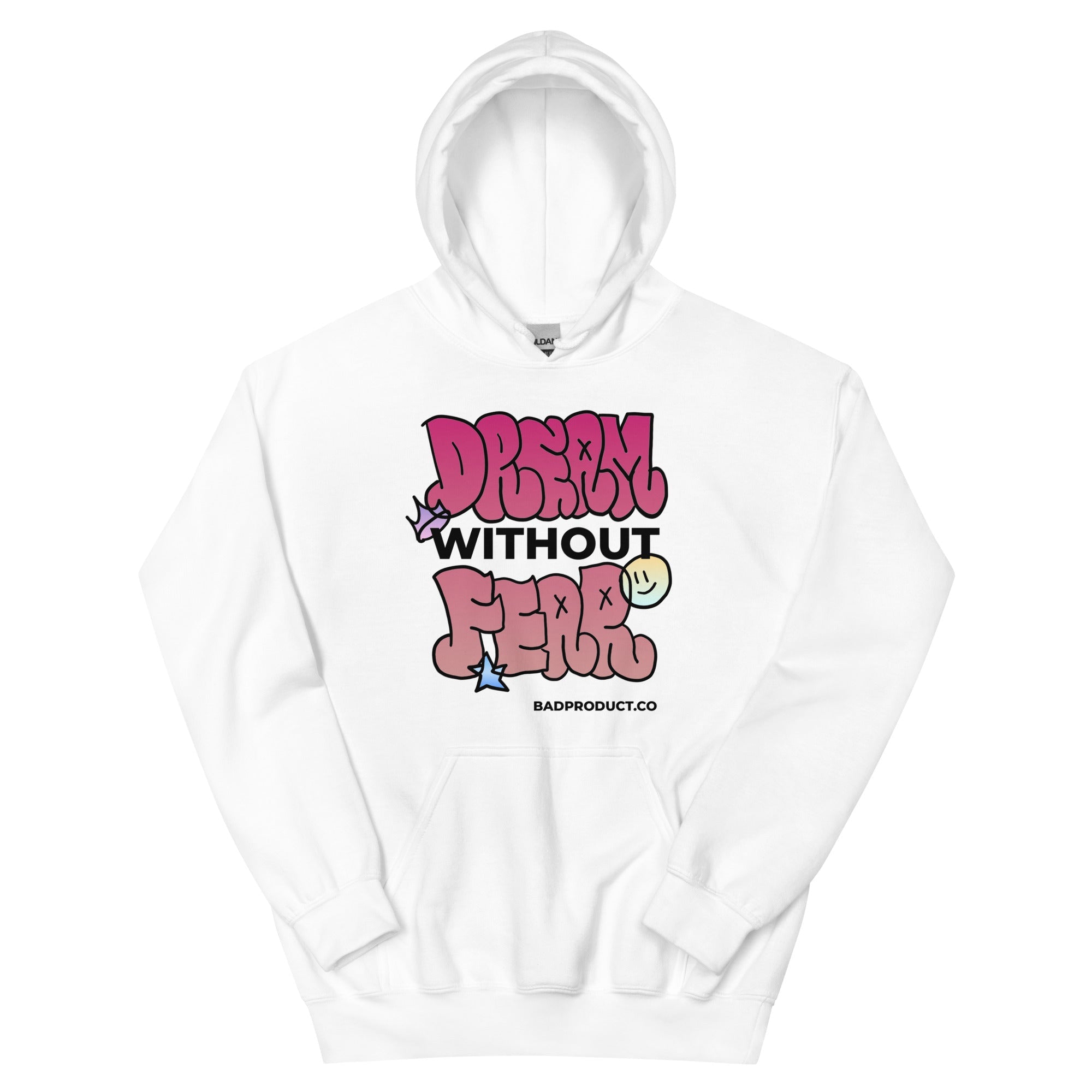 Dream Without Fear Hoodie - White / S