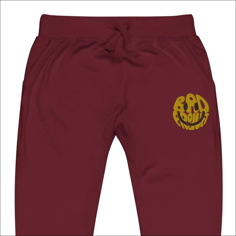 Embroidered Smiley Joggers - Premium Joggers from Bad Product - Just $32! Shop now at Bad Product 