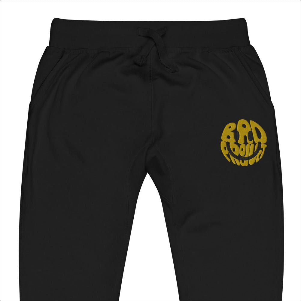 Embroidered Smiley Joggers - Premium Joggers from Bad Product - Just $32! Shop now at Bad Product 