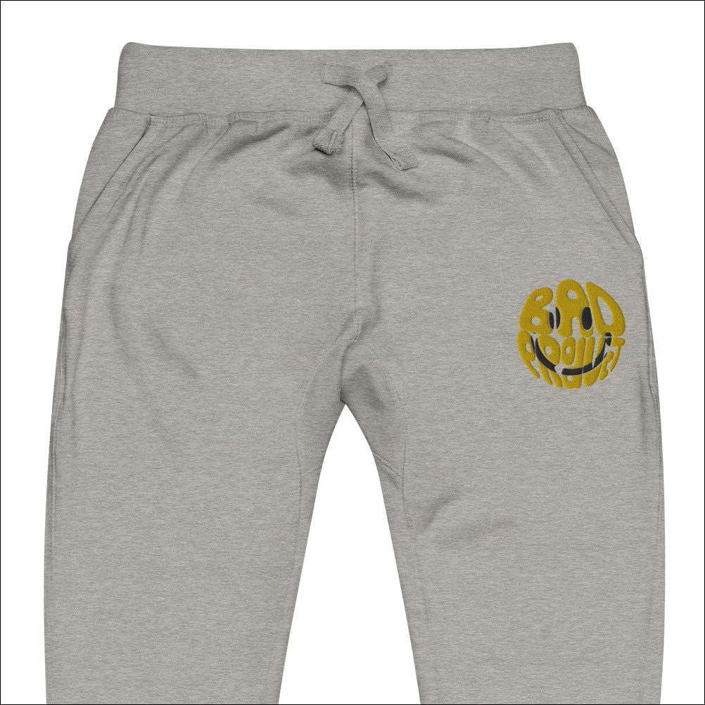 Embroidered Smiley Joggers - Premium Joggers from Bad Product - Just $40! Shop now at Bad Product 