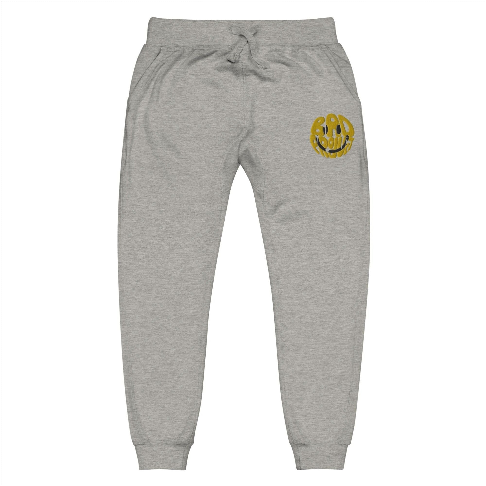 Embroidered Smiley Joggers - Carbon Grey / XS