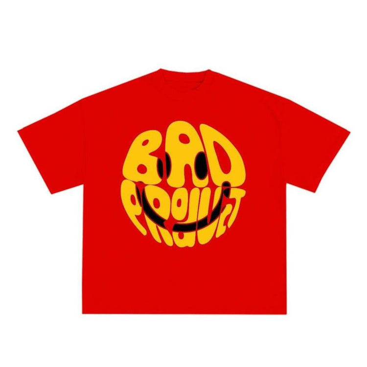 Essentials Smiley Tee - Red / XS - T-Shirt