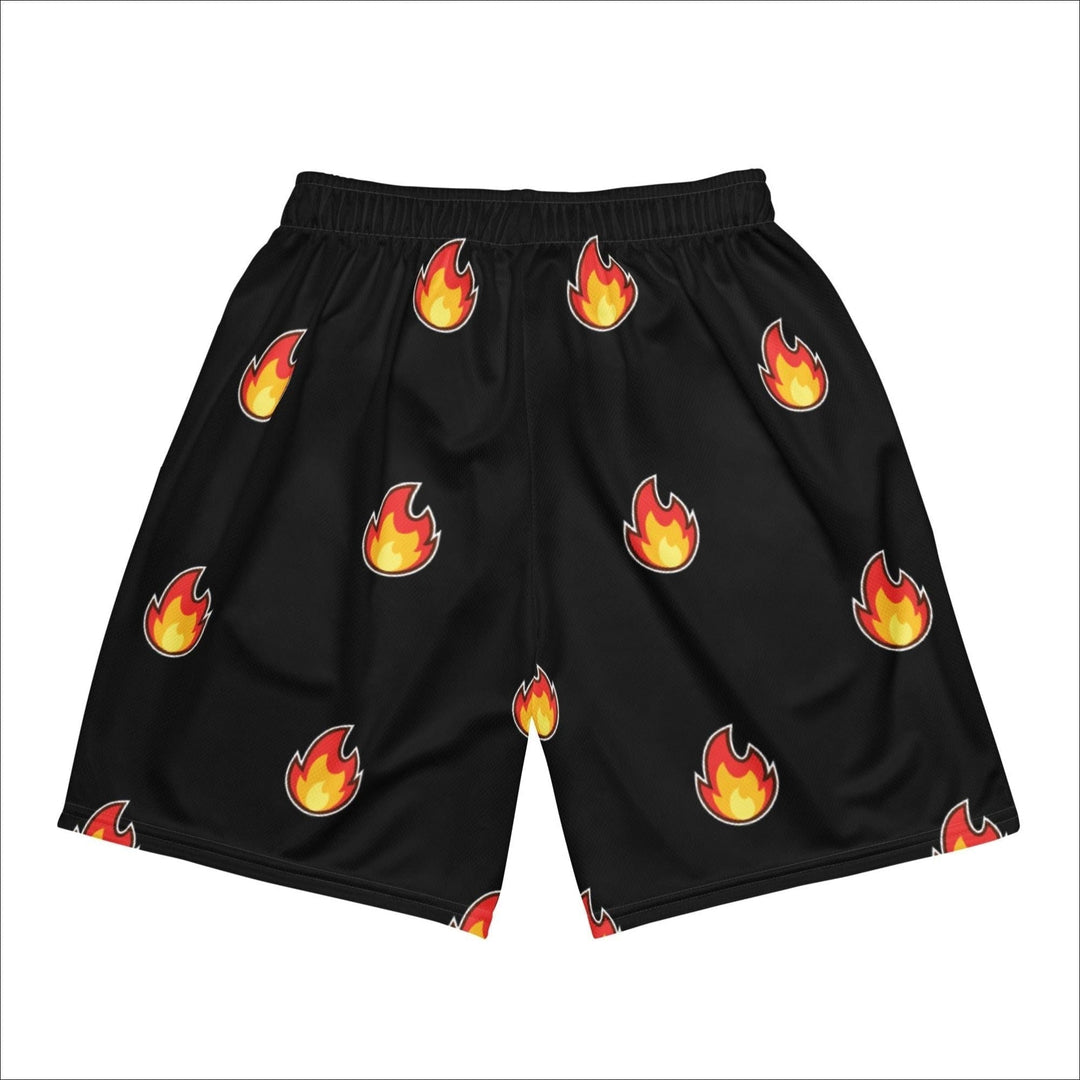 Fuel your Fire Black Mesh Shorts