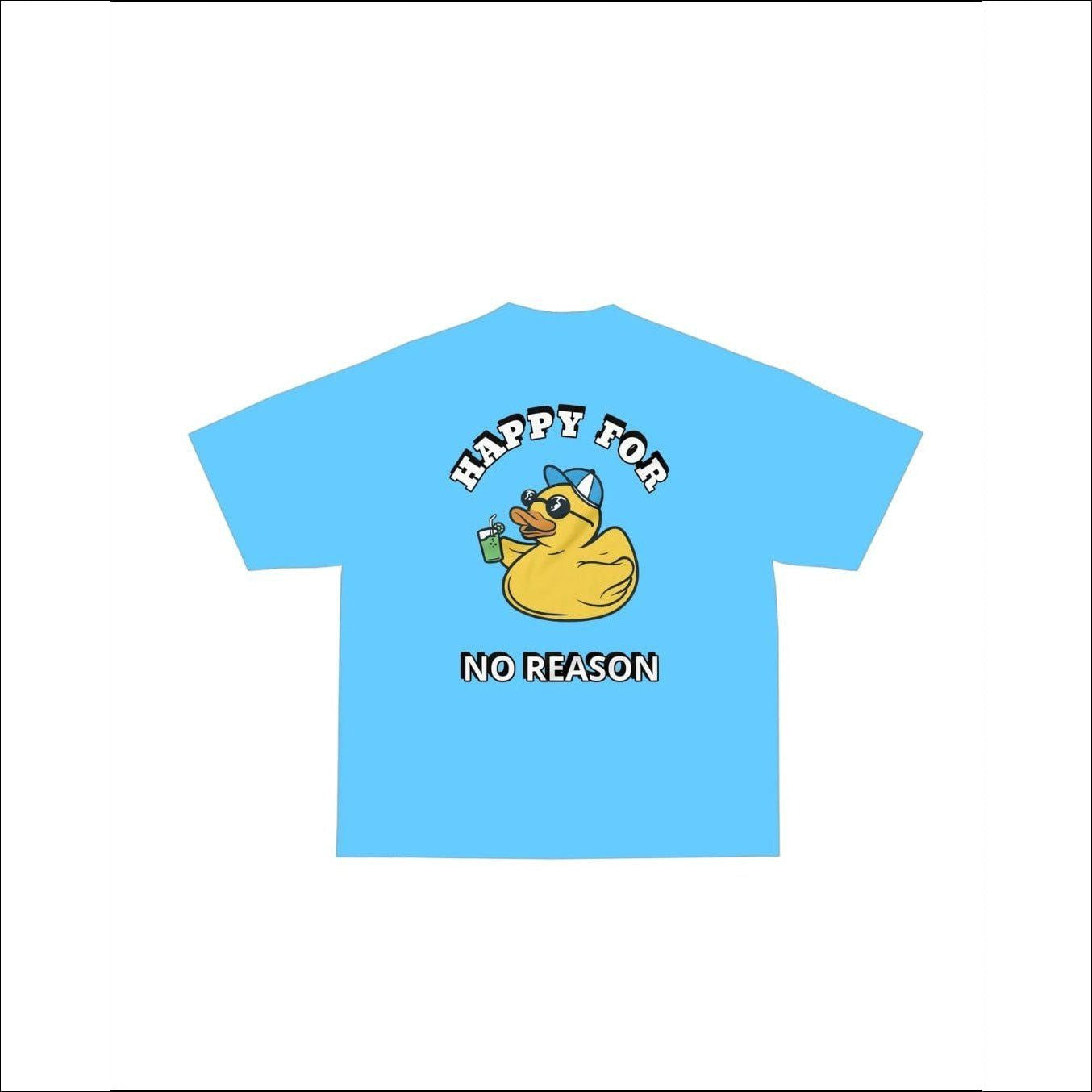 Happy for no Reason Tee - Light Blue / S - T-Shirt