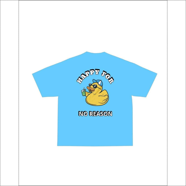 Happy for no Reason Tee - Light Blue / S - T-Shirt