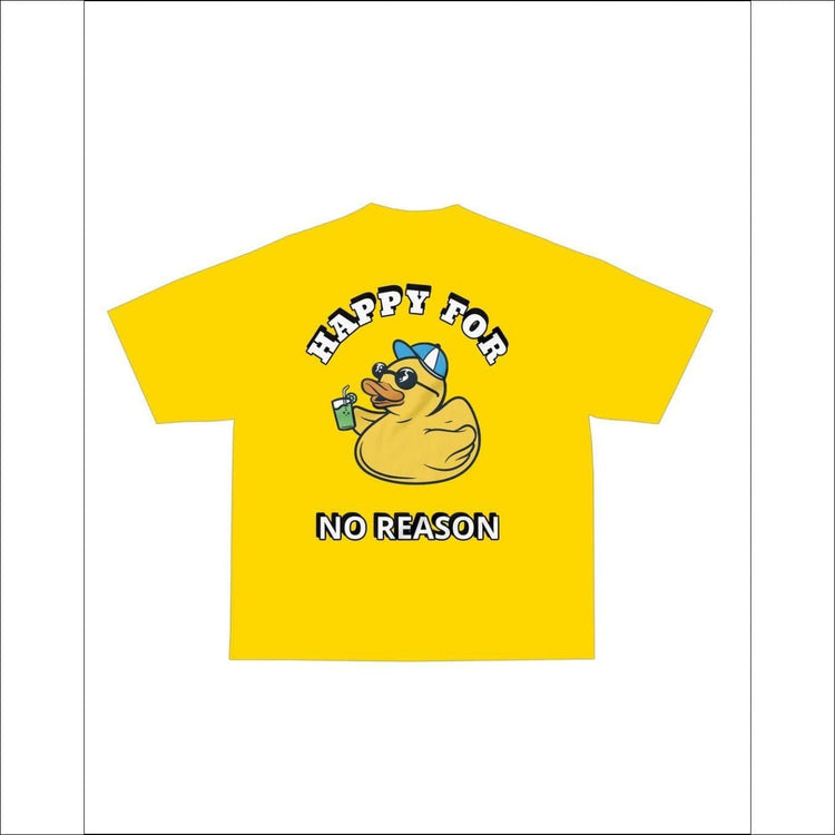 Happy for no Reason Tee - Yellow / S - T-Shirt