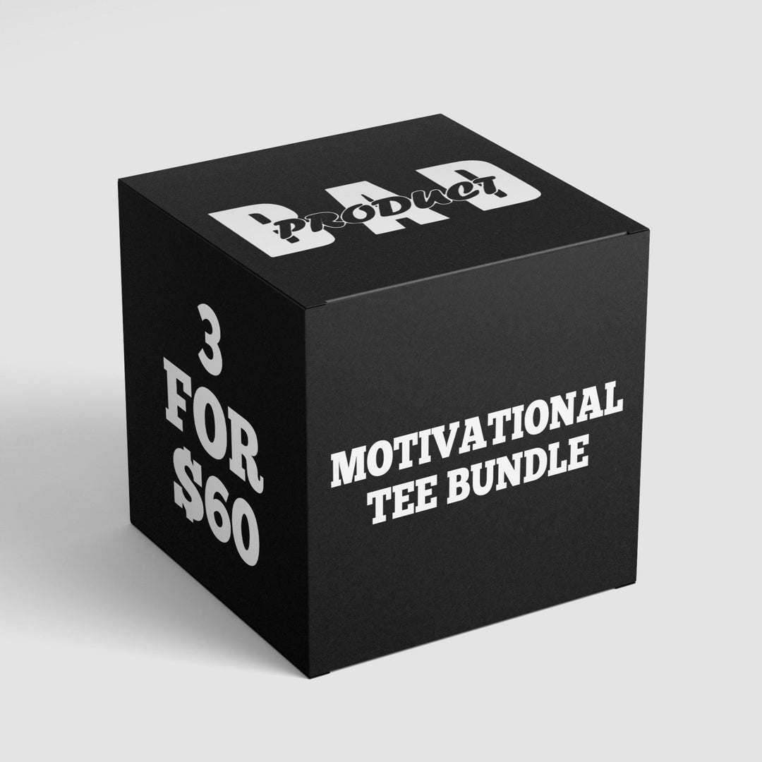 Motivational Tee Bundle - S / Black