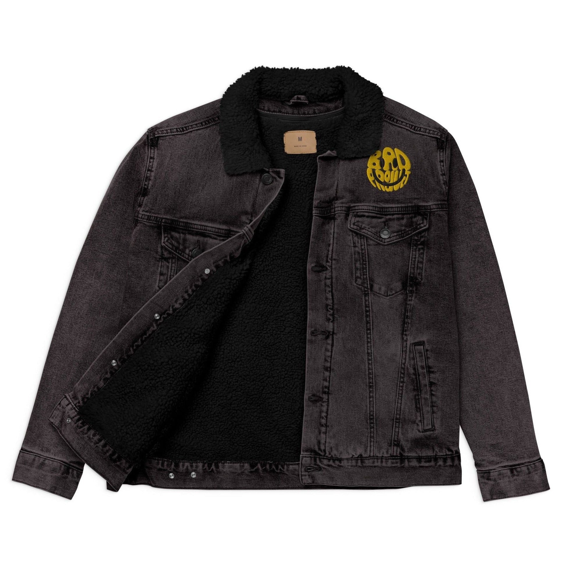 Smiley Denim Jacket - Premium Jacket from Bad Product - Just $63.60! Shop now at Bad Product 