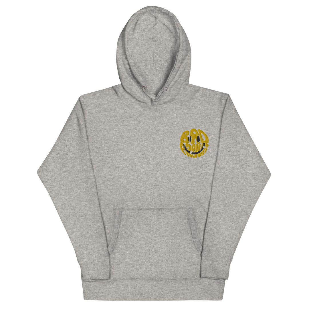 Embroidered Smiley Hoodie - Premium Hoodie from Bad Product - Just $44! Shop now at Bad Product 