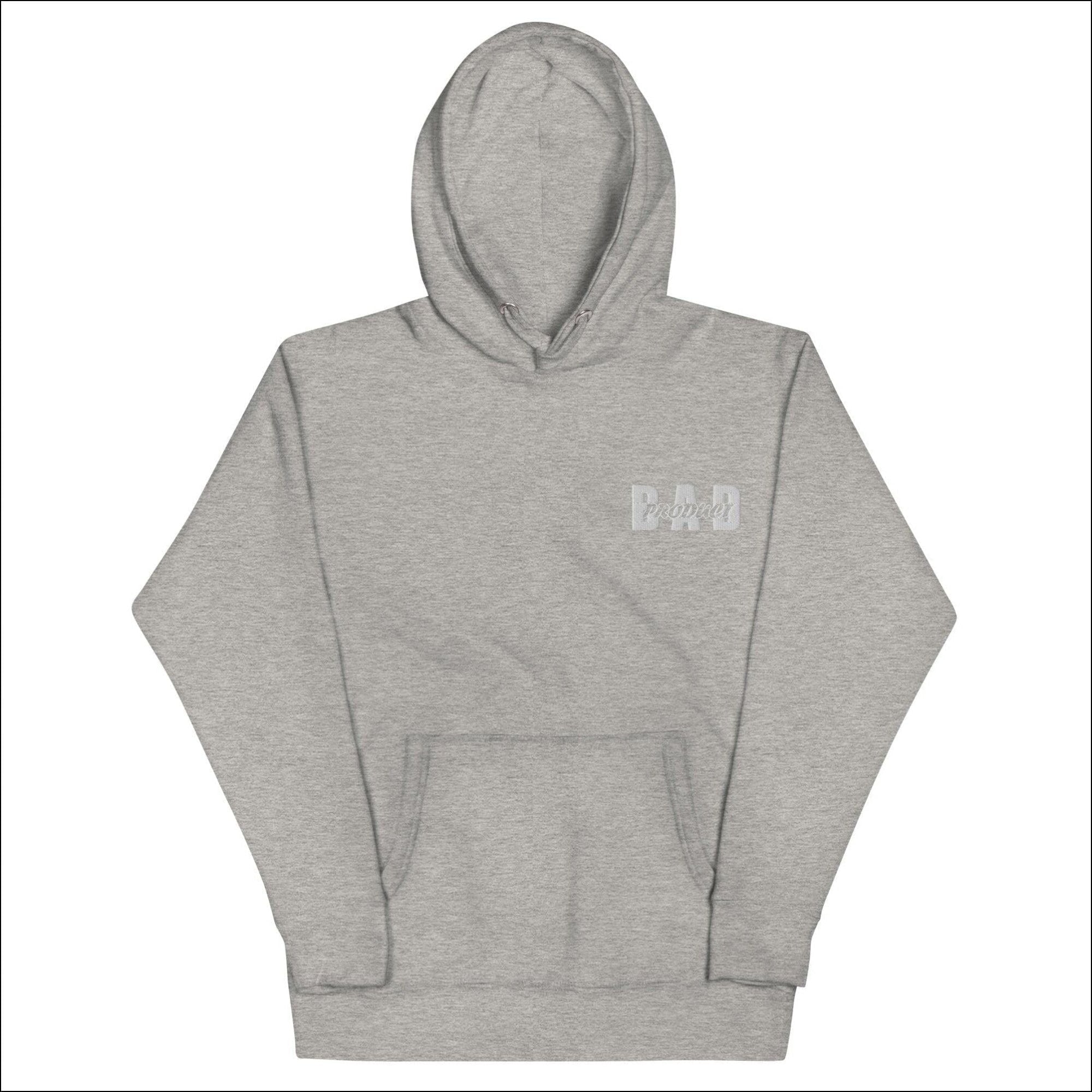 White Bold Bad Hoodie - Light Gray / S - Hoodies