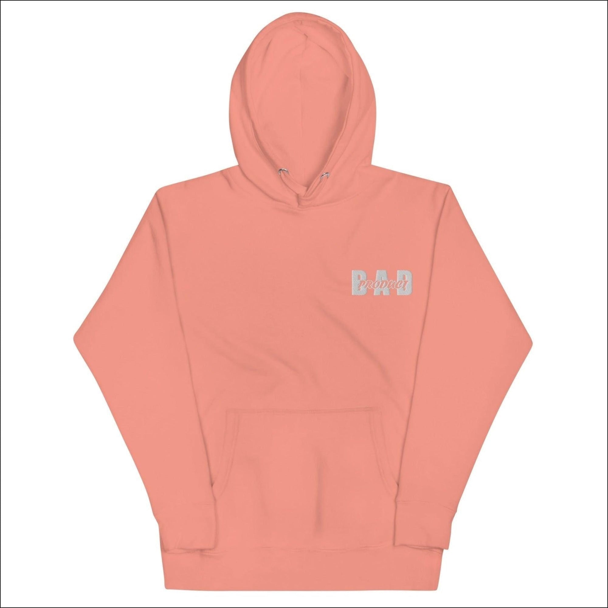 White Bold Bad Hoodie - Premium Hoodies from Bad Product - Just $44! Shop now at Bad Product 