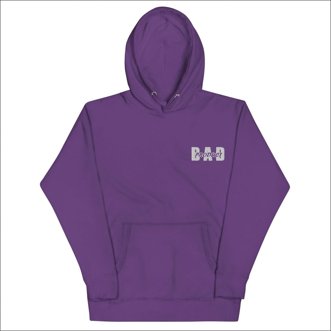 White Bold Bad Hoodie - Purple / S - Hoodies