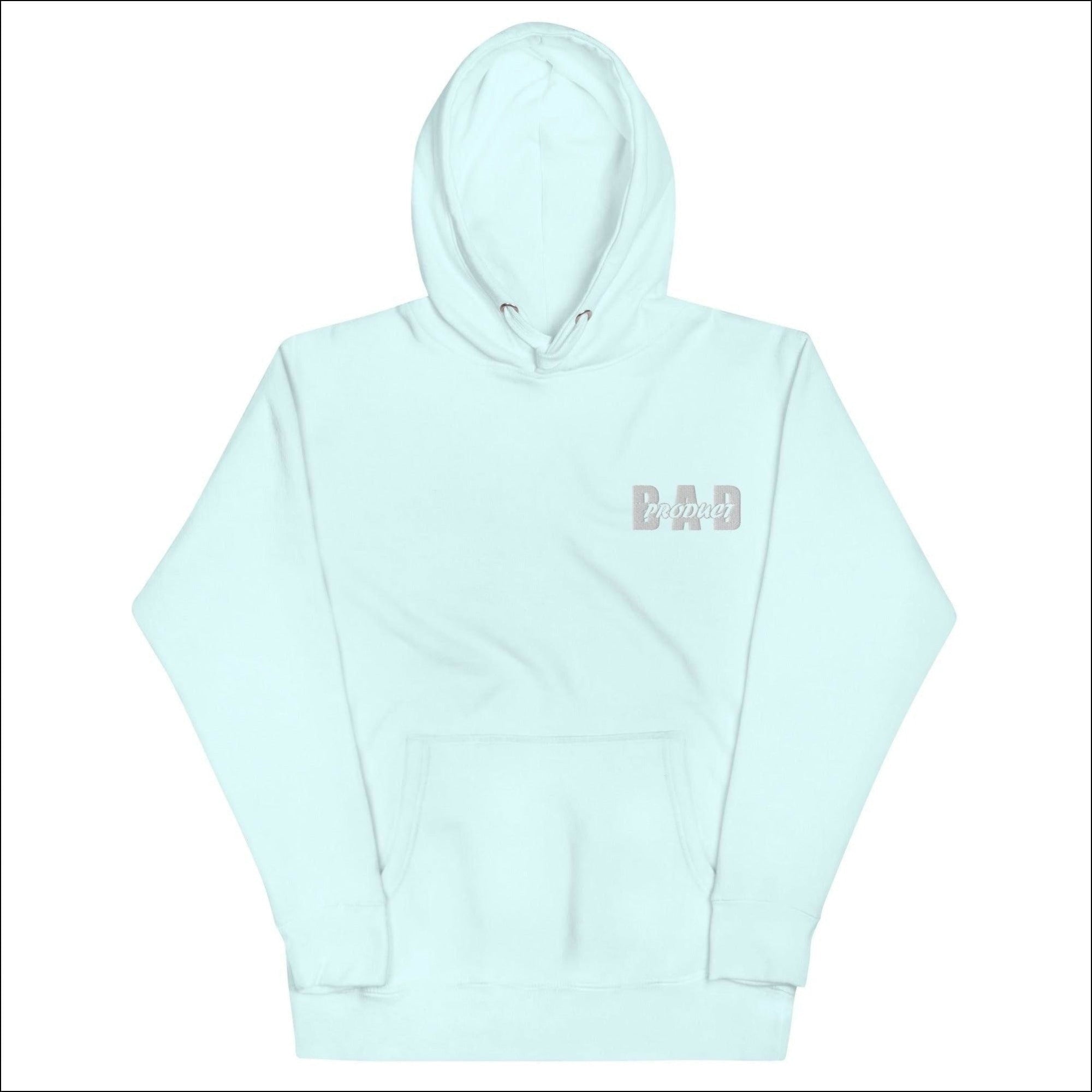 White Bold Bad Hoodie - Sky Blue / S - Hoodies