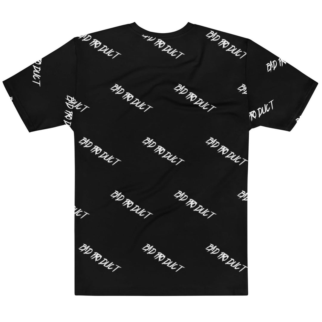 Back view of the 'All Bad Tee' with a white background and black lettering