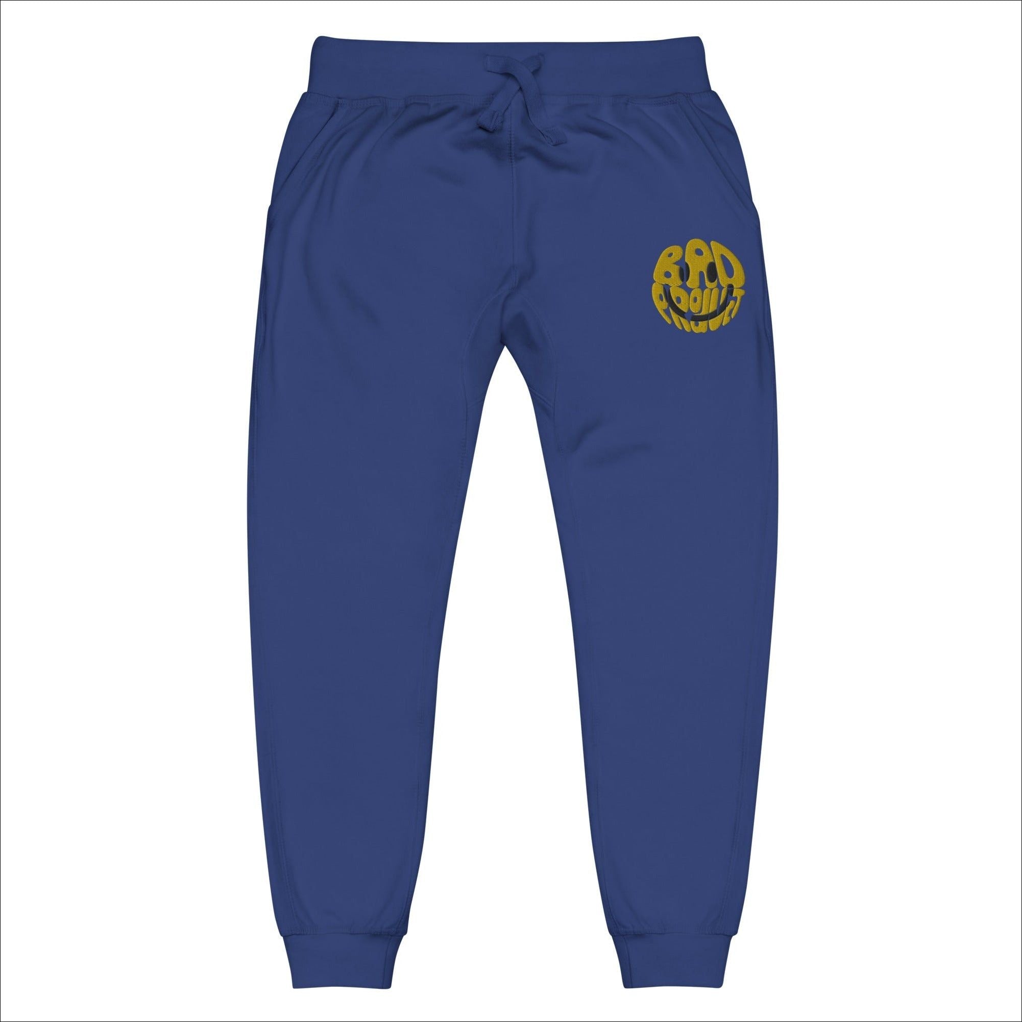 Embroidered Smiley Joggers - Premium Joggers from Bad Product  - Just $40! Shop now at Bad Product 