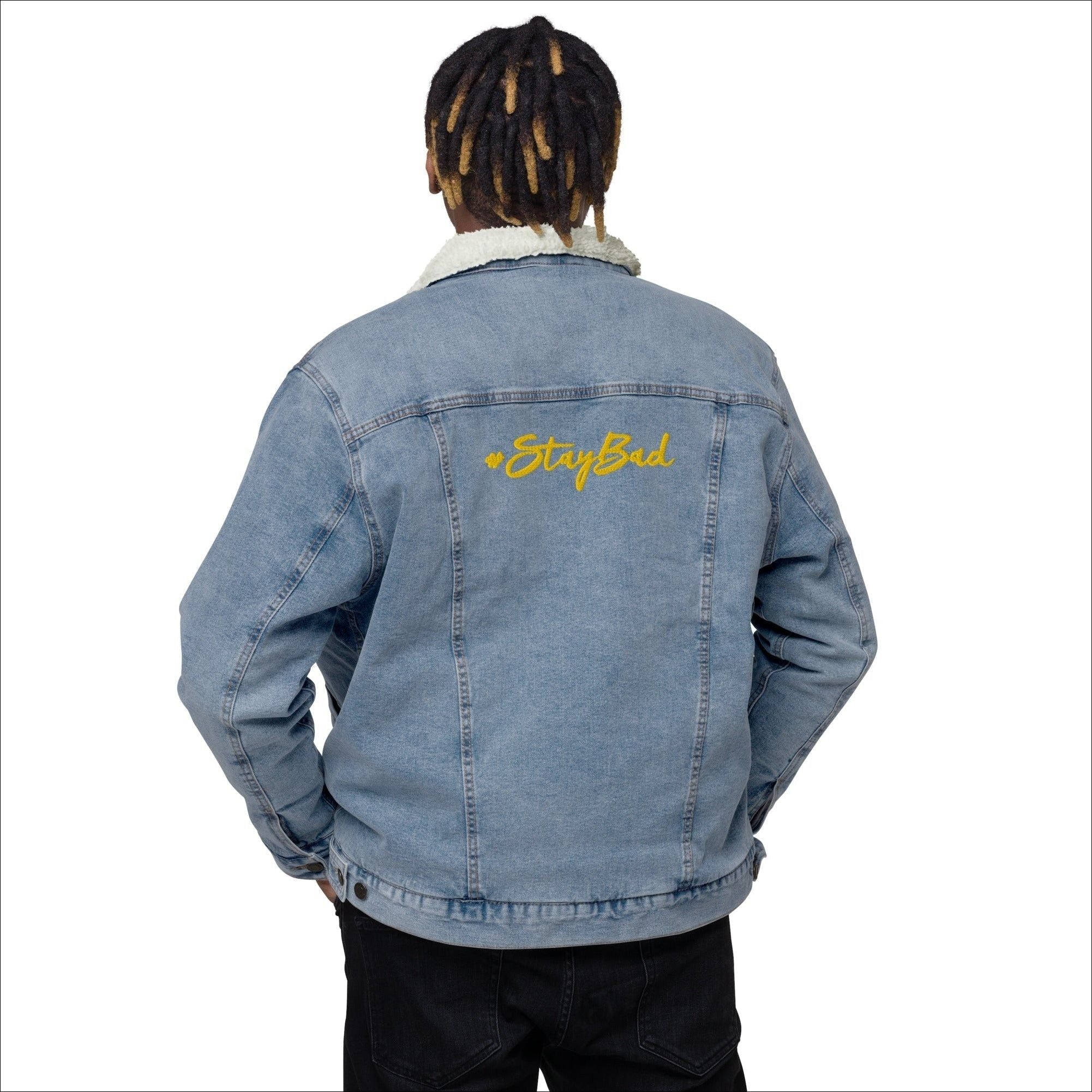 Smiley Denim Jacket - Premium Jacket from Bad Product  - Just $79.50! Shop now at Bad Product 